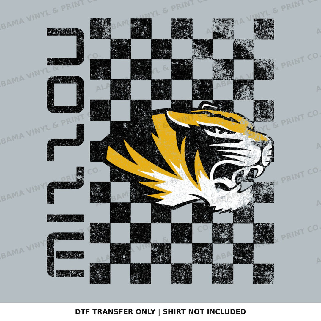 Missouri Mizzouri Mizzou Checkboard Alabama Vinyl