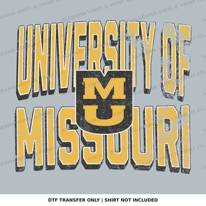 University of Missouri Alabama Vinyl
