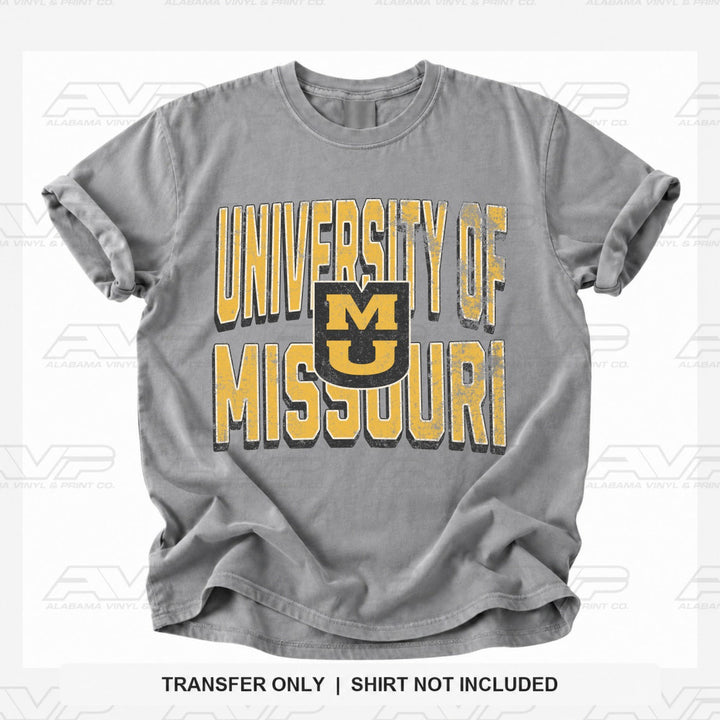 University of Missouri Alabama Vinyl