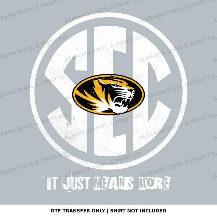 Missouri SEC MIZZOU Alabama Vinyl
