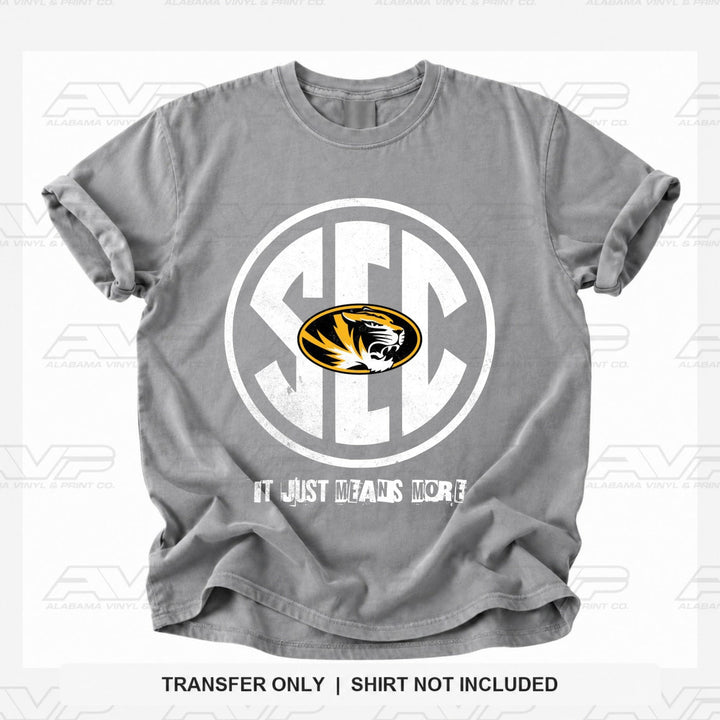 Missouri SEC MIZZOU Alabama Vinyl