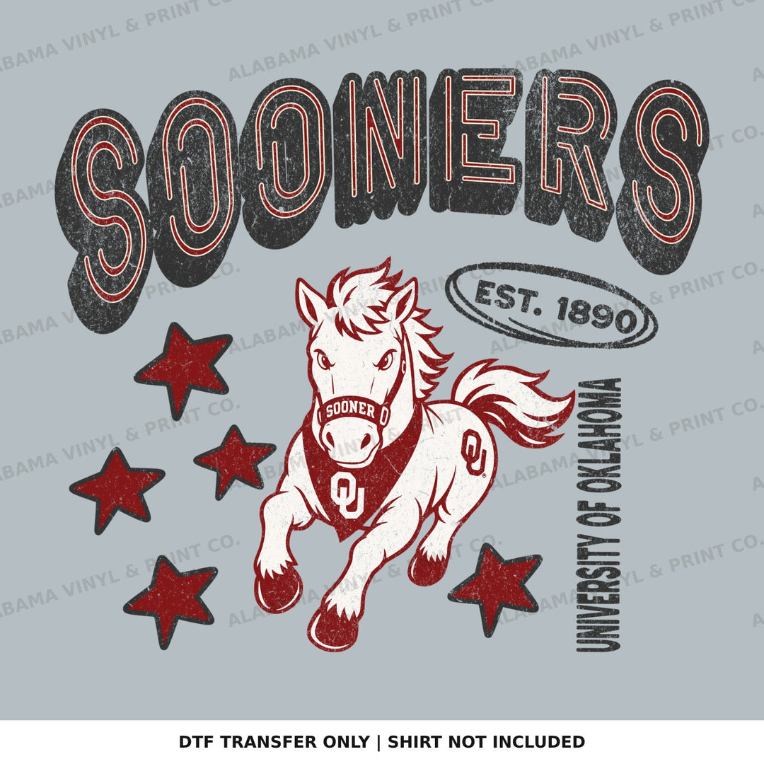 Oklahoma Sooners Running College Alabama Vinyl