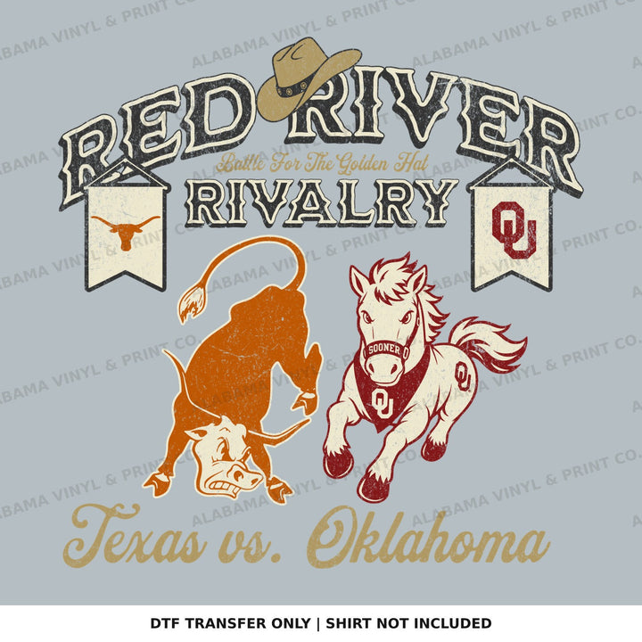 Texas Oklahoma Red River Rivalry Alabama Vinyl