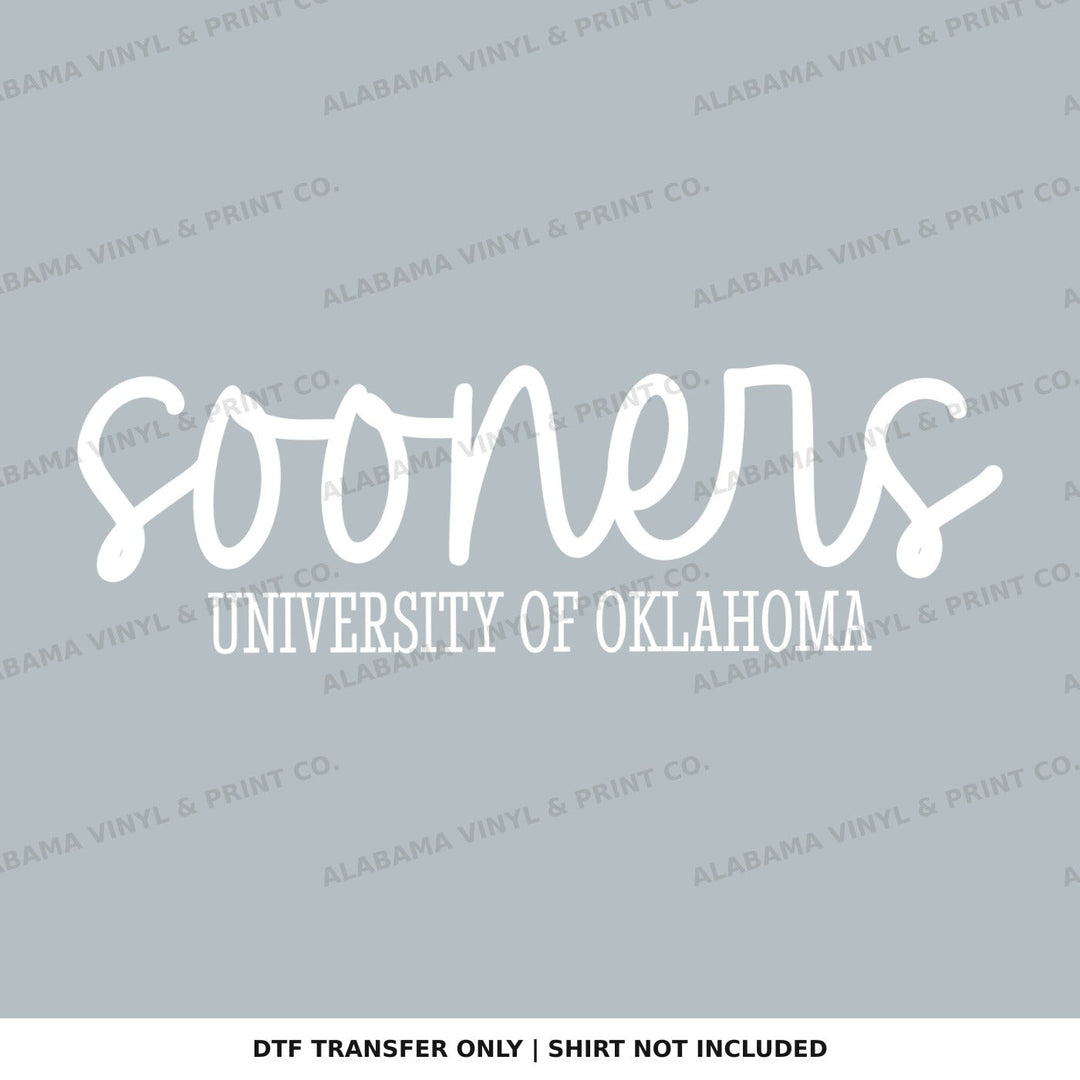 Oklahoma Sooners Simplicity Alabama Vinyl
