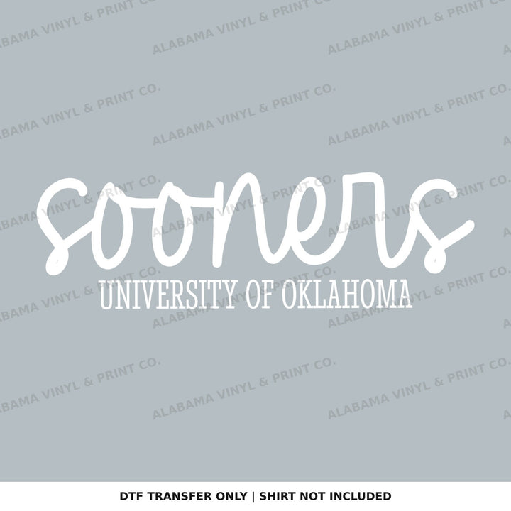 Oklahoma Sooners Simplicity Alabama Vinyl