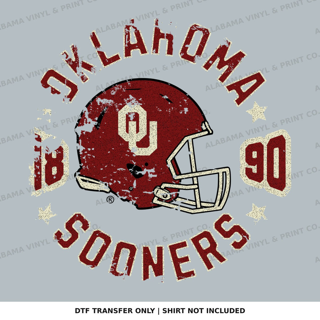 Oklahoma OK Sooners Helmet Alabama Vinyl