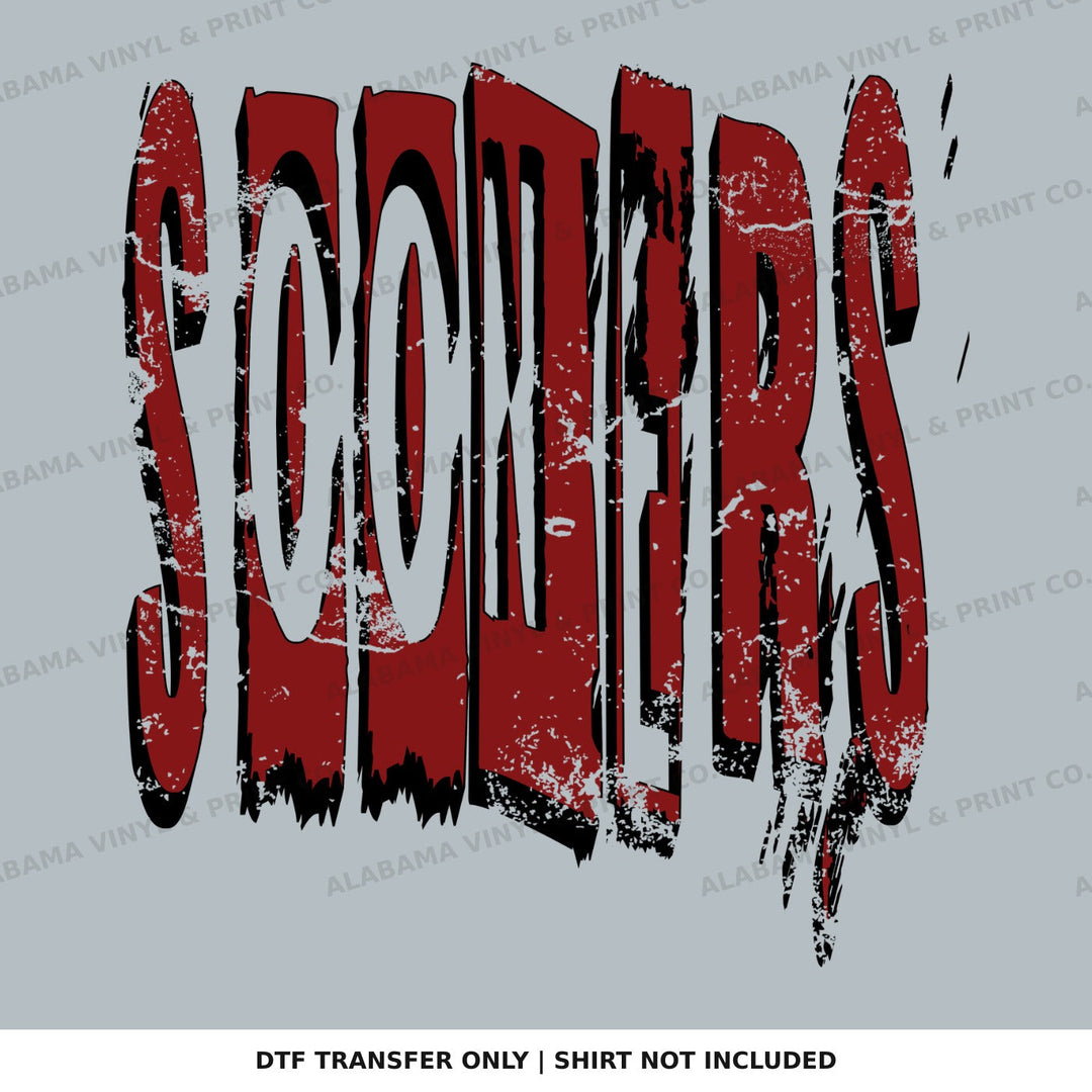 Oklahoma Sooners Distressed Alabama Vinyl