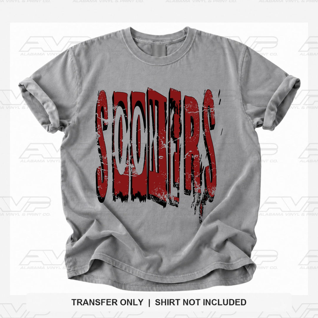 Oklahoma Sooners Distressed Alabama Vinyl