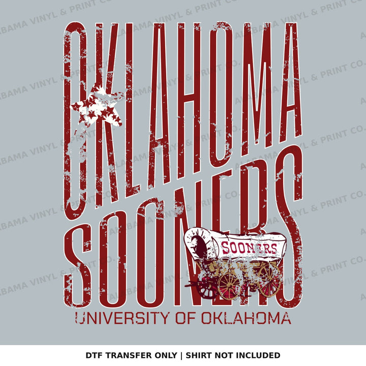 Oklahoma Sooners Distressed Alabama Vinyl