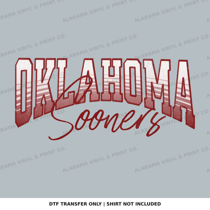Oklahoma Sooners Stripe Alabama Vinyl
