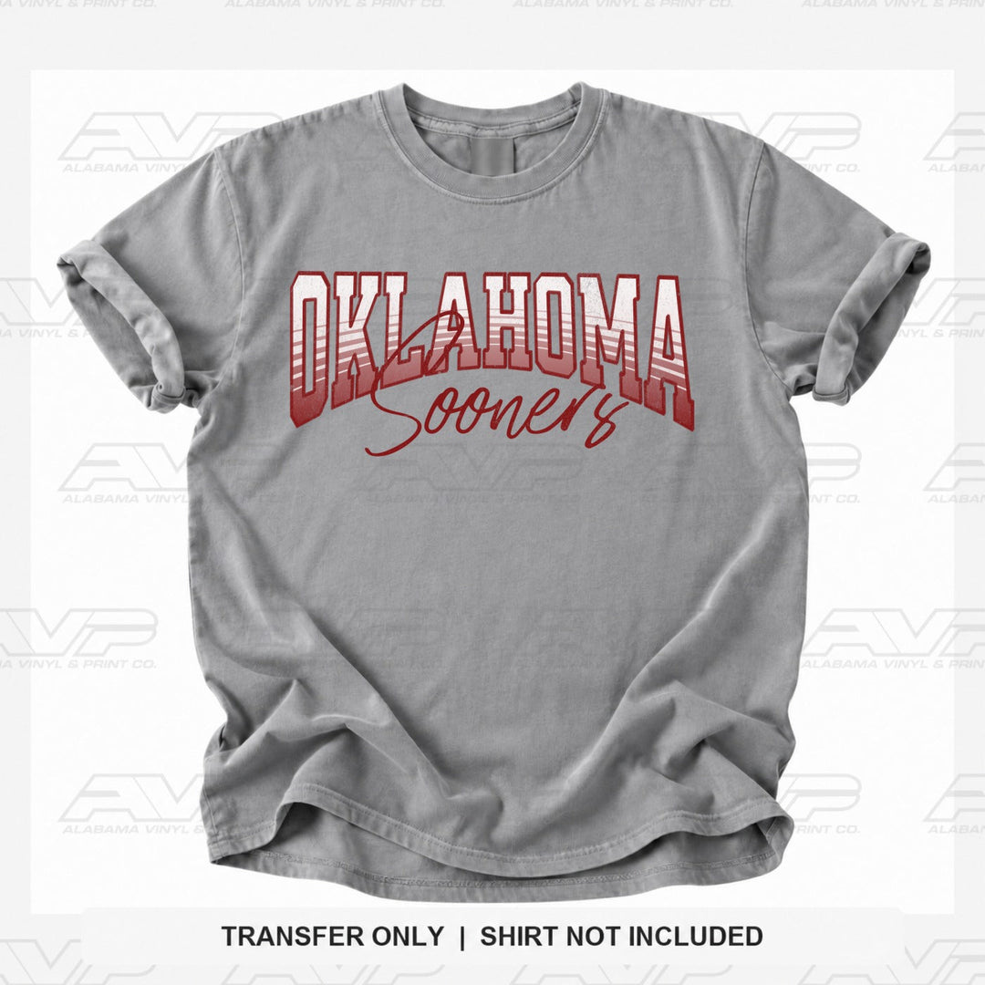 Oklahoma Sooners Stripe Alabama Vinyl