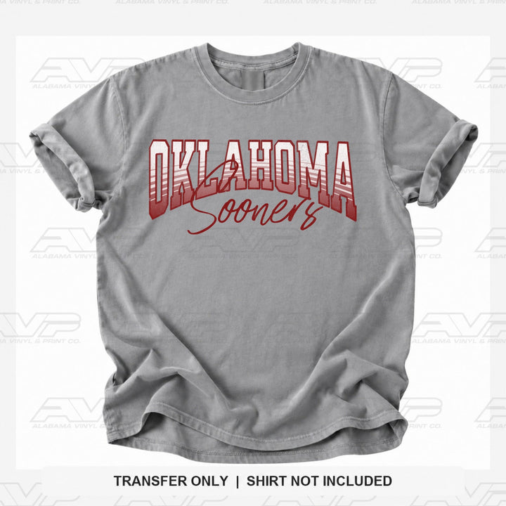 Oklahoma Sooners Stripe Alabama Vinyl