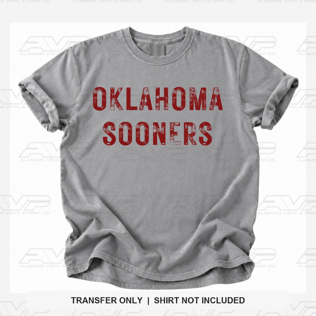 Oklahoma Sooners Alabama Vinyl