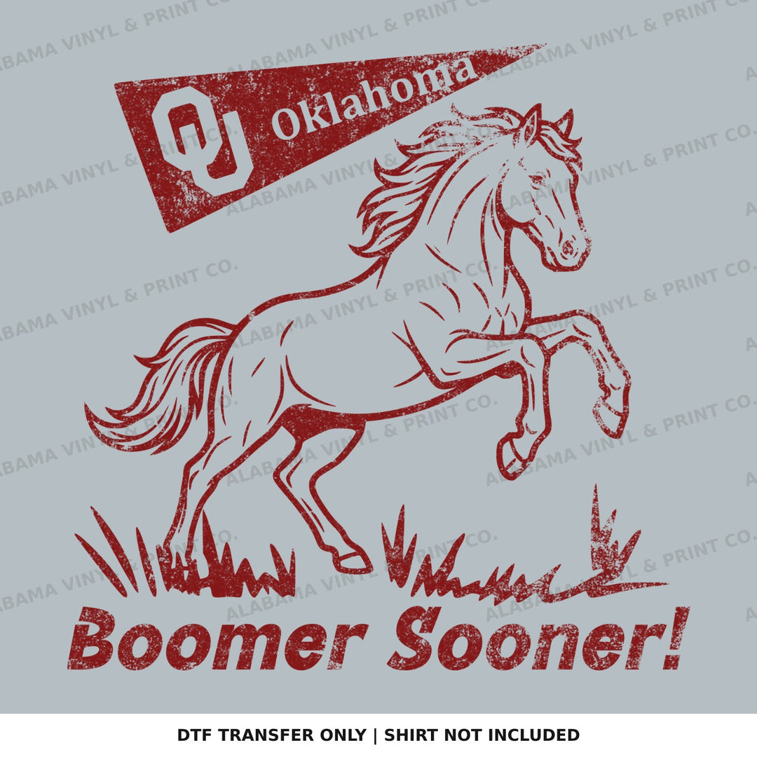 Oklahoma OU Boomer Sooner Horse Alabama Vinyl