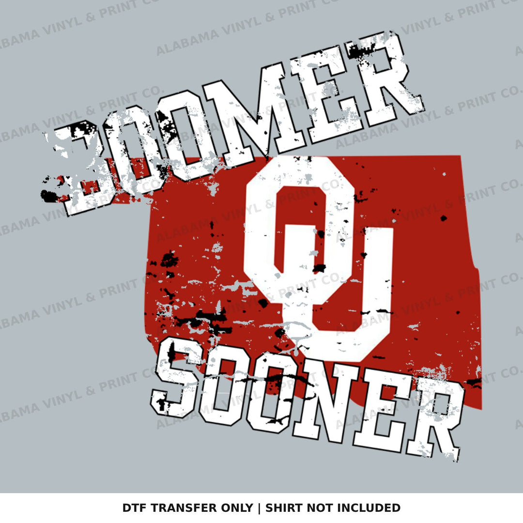 Oklahoma OU Boomer Sooner Alabama Vinyl