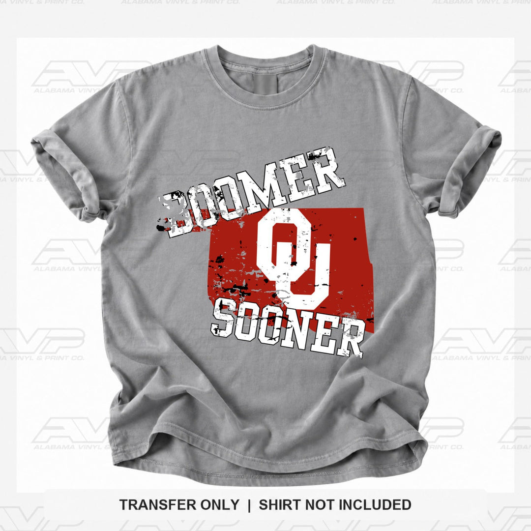 Oklahoma OU Boomer Sooner Alabama Vinyl
