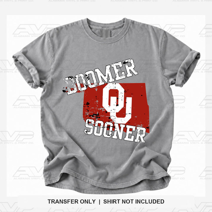 Oklahoma OU Boomer Sooner Alabama Vinyl