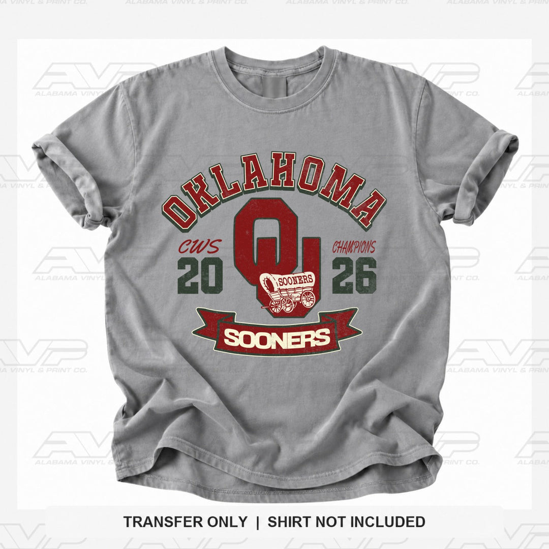 Oklahoma OU CWS 3 Alabama Vinyl