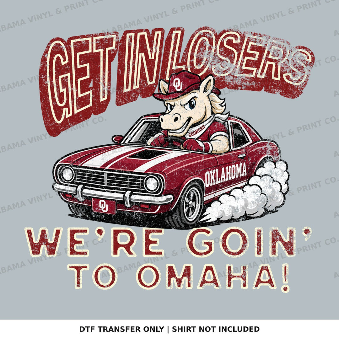 Oklahoma OU Get In Losers Alabama Vinyl