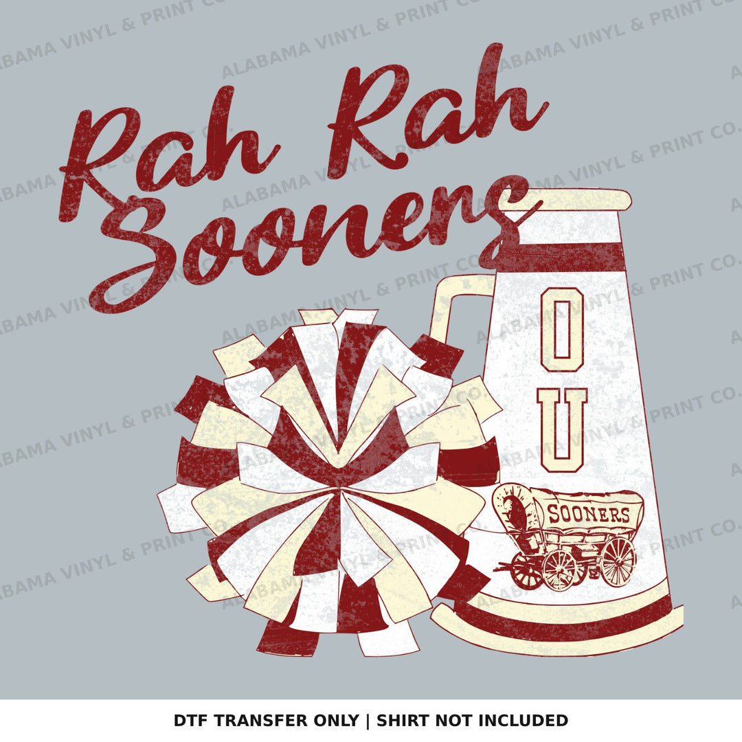 Oklahoma OU Rah Rah Sooners Alabama Vinyl