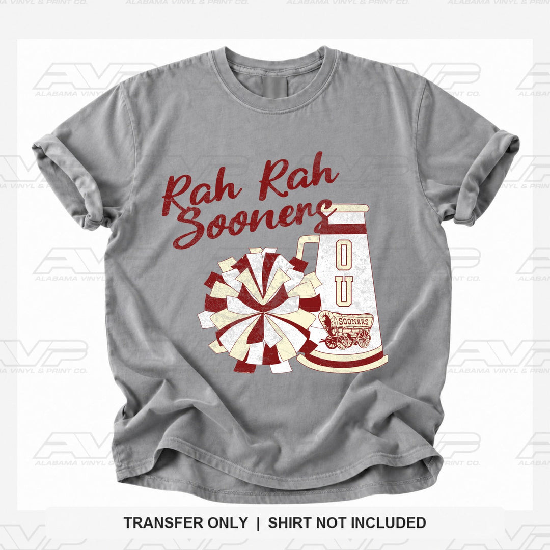 Oklahoma OU Rah Rah Sooners Alabama Vinyl