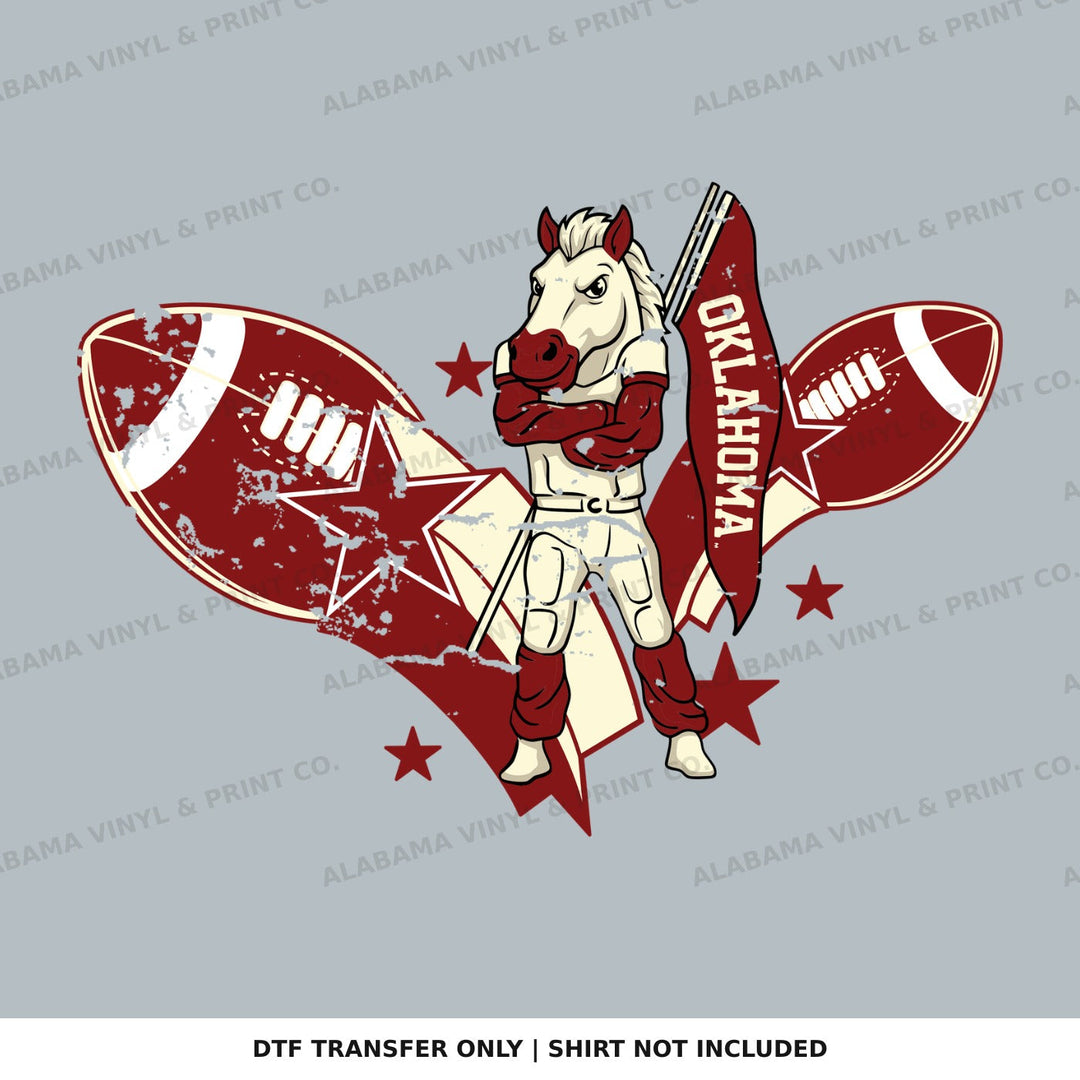 Oklahoma OU Sooners FB Mascot Alabama Vinyl