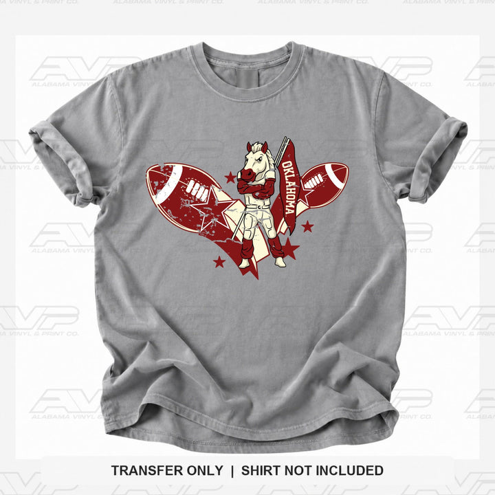Oklahoma OU Sooners FB Mascot Alabama Vinyl