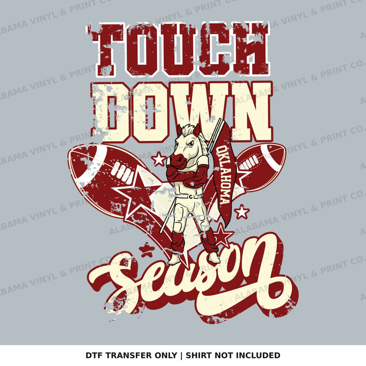 Oklahoma OU Touchdown Season Alabama Vinyl