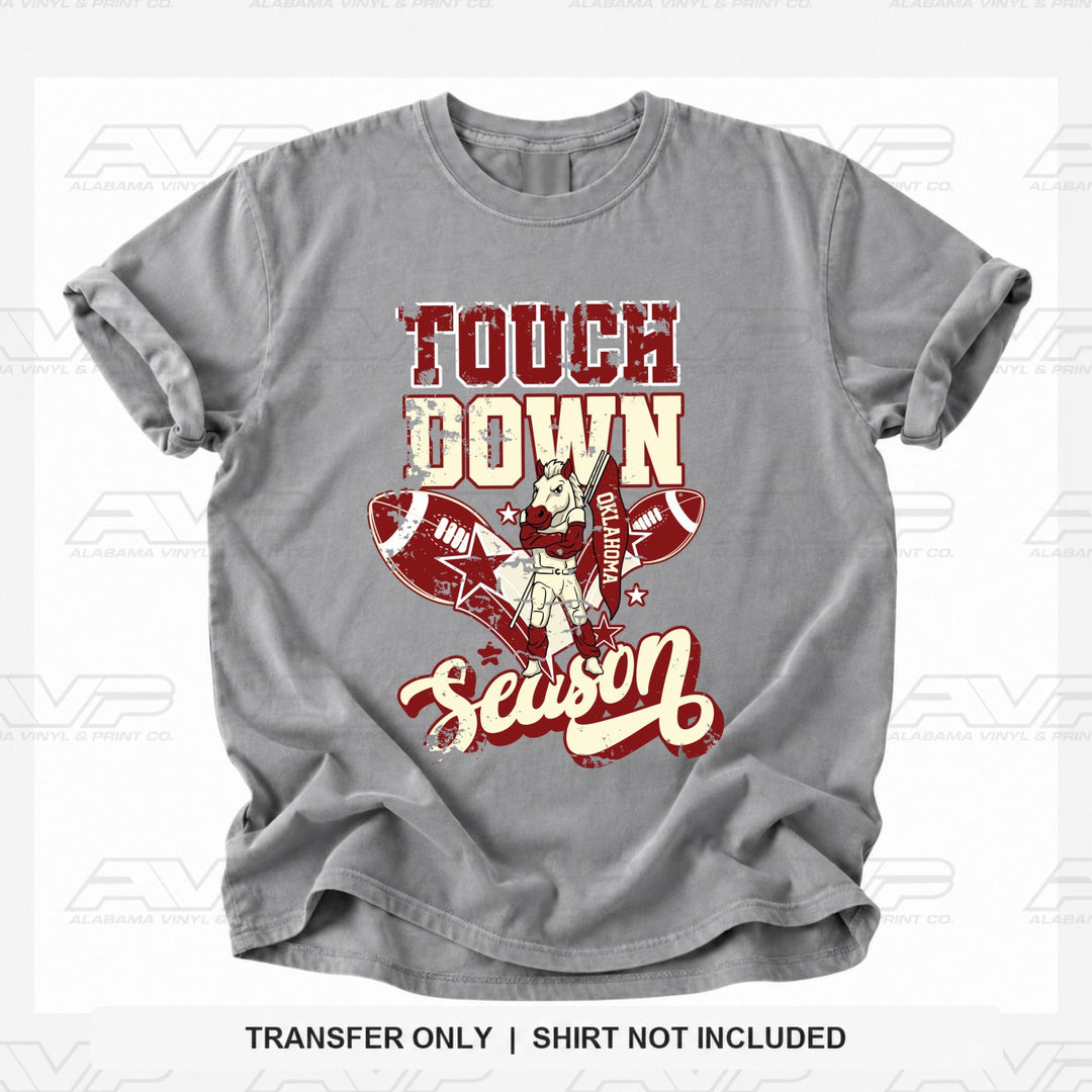 Oklahoma OU Touchdown Season Alabama Vinyl