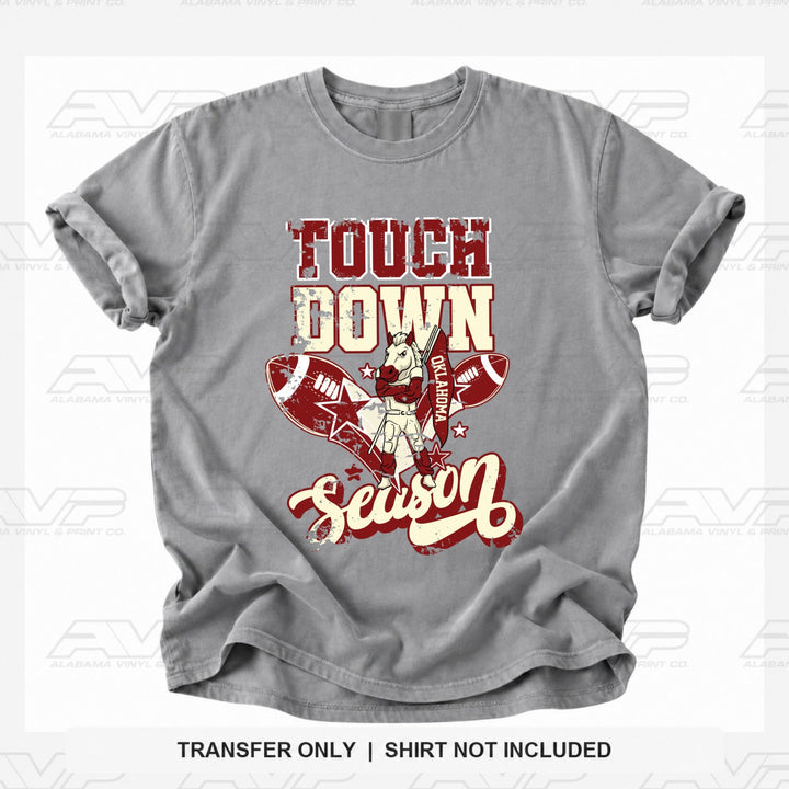 Oklahoma OU Touchdown Season Alabama Vinyl