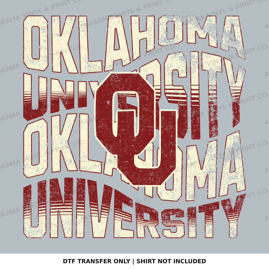 Oklahoma OU Wavey Alabama Vinyl
