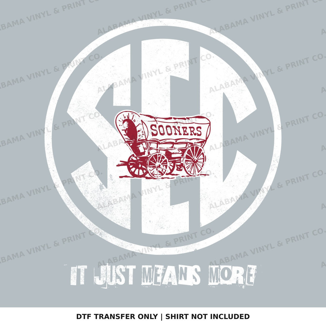 Oklahoma SEC SOONERS Alabama Vinyl