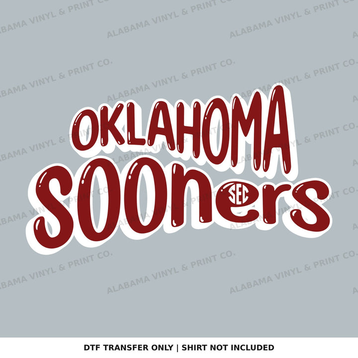 Oklahoma Sooners SEC Fun & Funky Alabama Vinyl