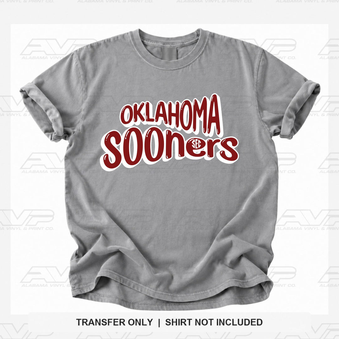 Oklahoma Sooners SEC Fun & Funky Alabama Vinyl