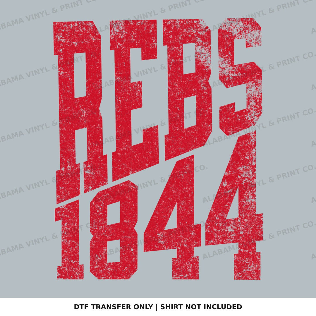 Ole Miss 1844 EST. STACKED Alabama Vinyl
