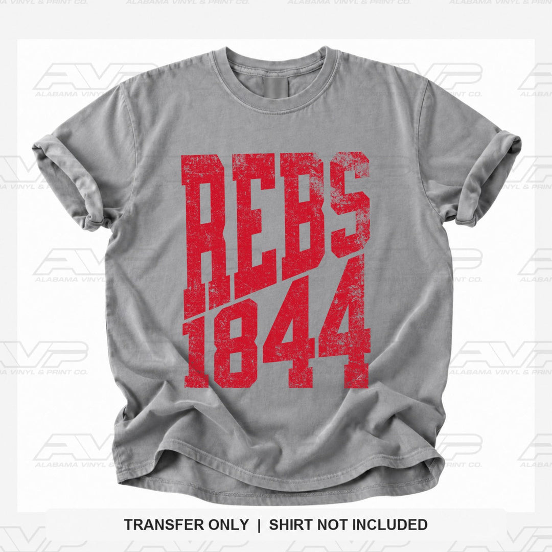 Ole Miss 1844 EST. STACKED Alabama Vinyl