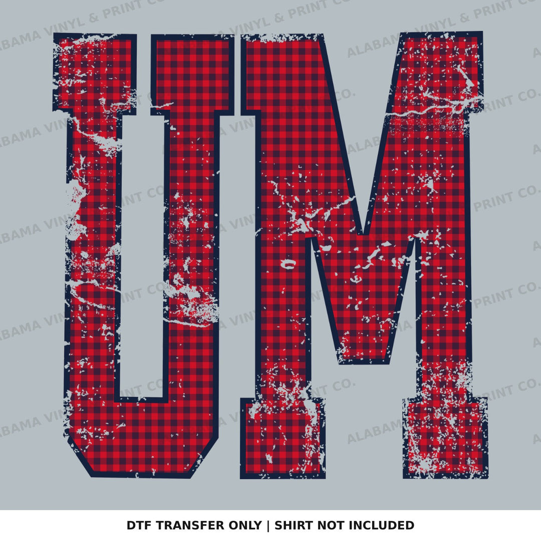 Ole Miss Gingham U Alabama Vinyl