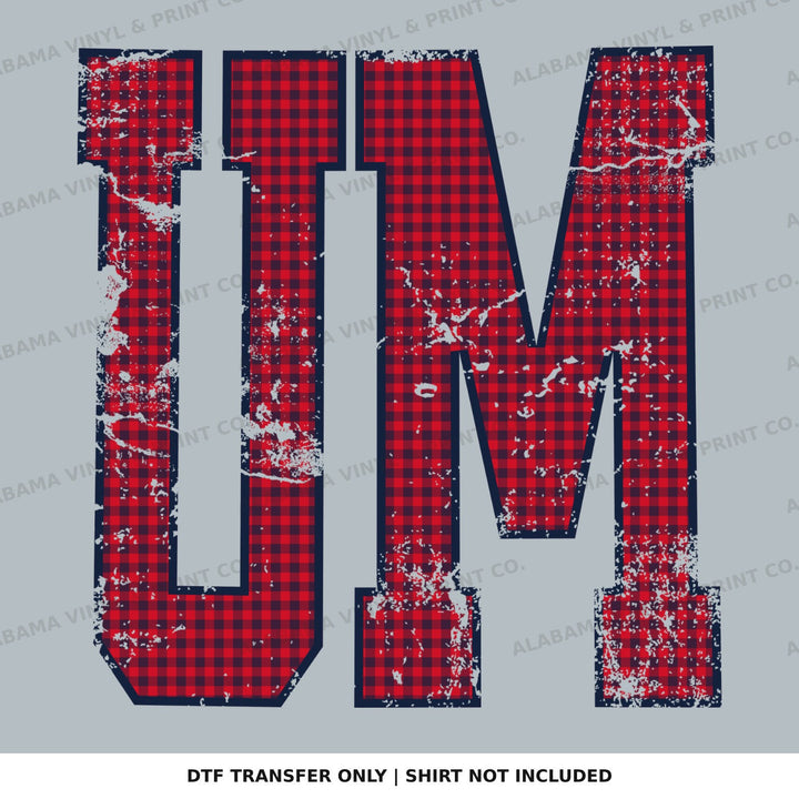 Ole Miss Gingham U Alabama Vinyl