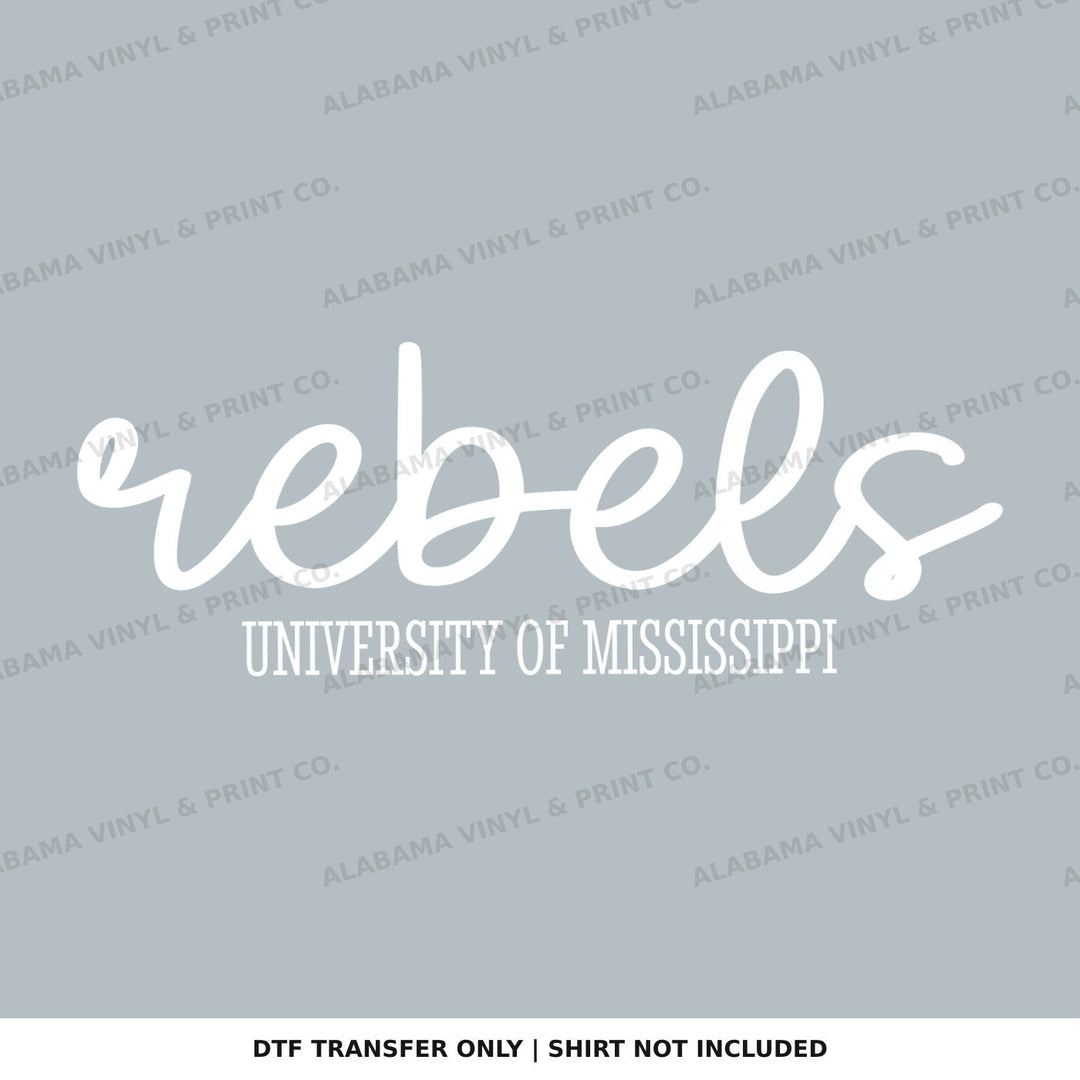 Ole Miss Rebels Simplicity Alabama Vinyl