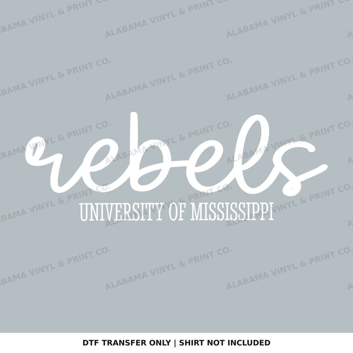 Ole Miss Rebels Simplicity Alabama Vinyl