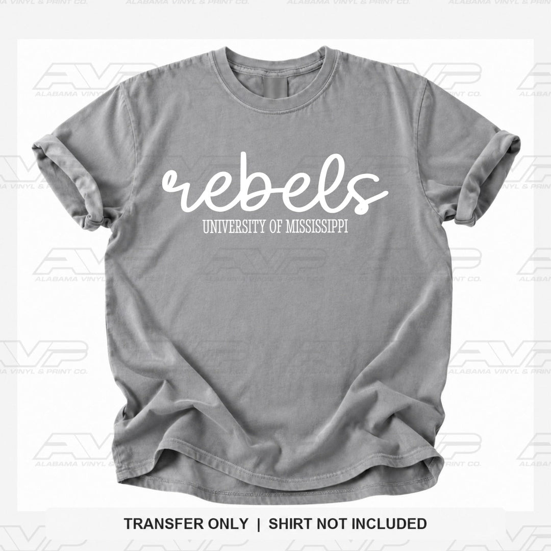 Ole Miss Rebels Simplicity Alabama Vinyl