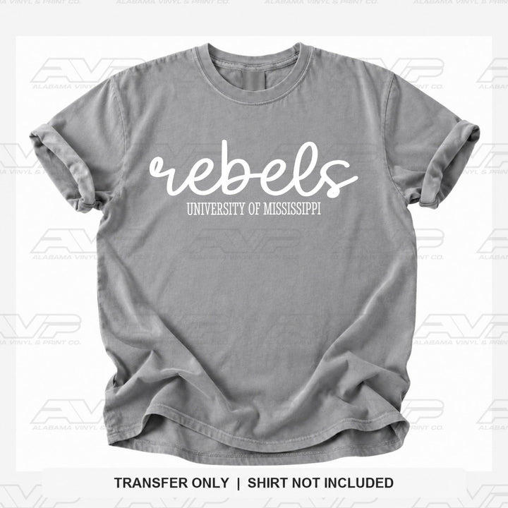 Ole Miss Rebels Simplicity Alabama Vinyl