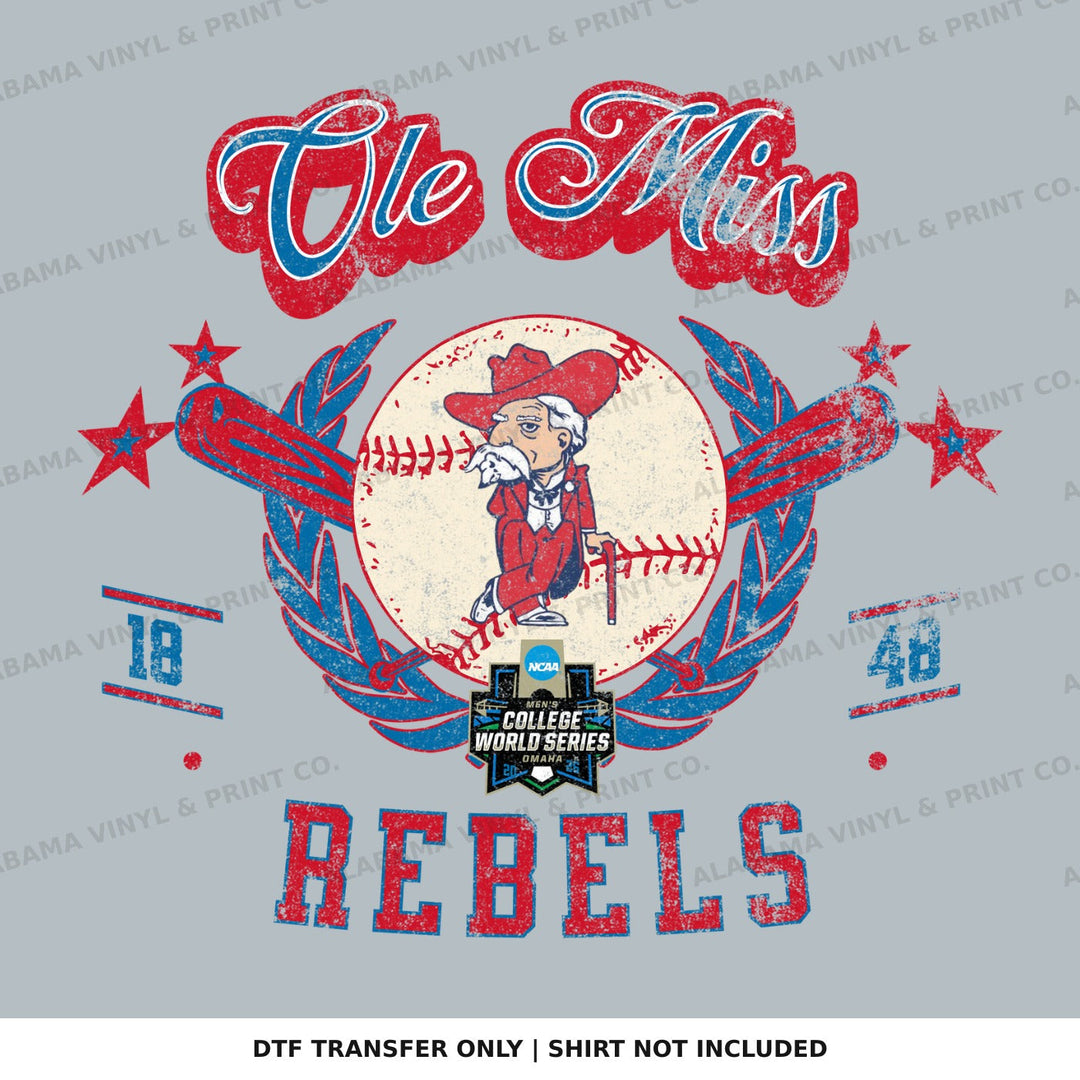 Ole Miss Ol Miss CWS 3 Alabama Vinyl