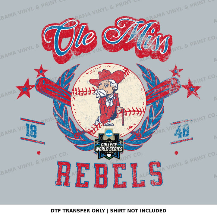 Ole Miss Ol Miss CWS 3 Alabama Vinyl