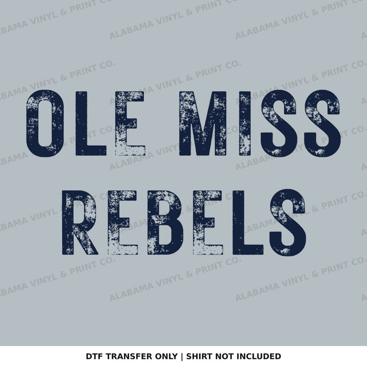Ole Miss Rebels Alabama Vinyl