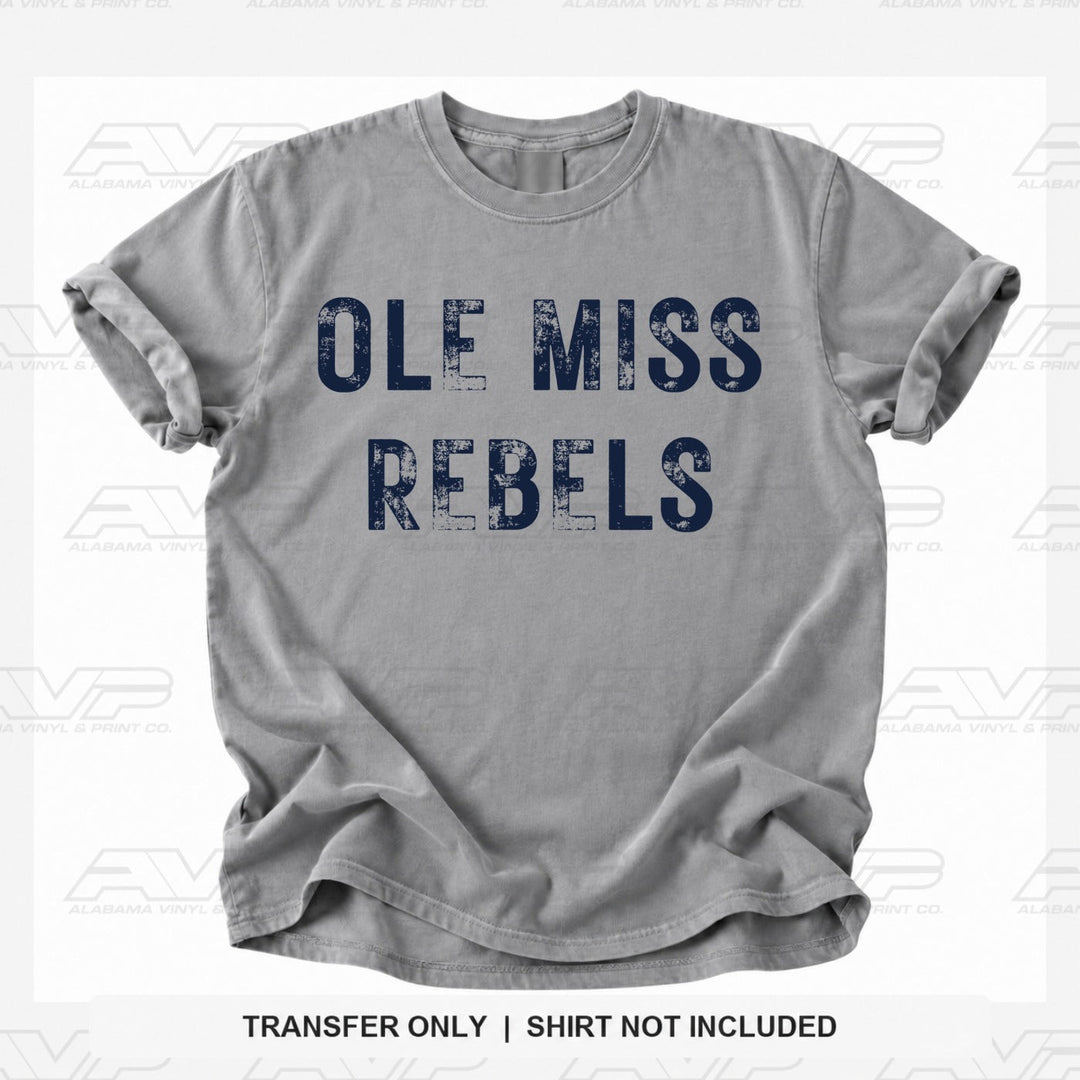 Ole Miss Rebels Alabama Vinyl