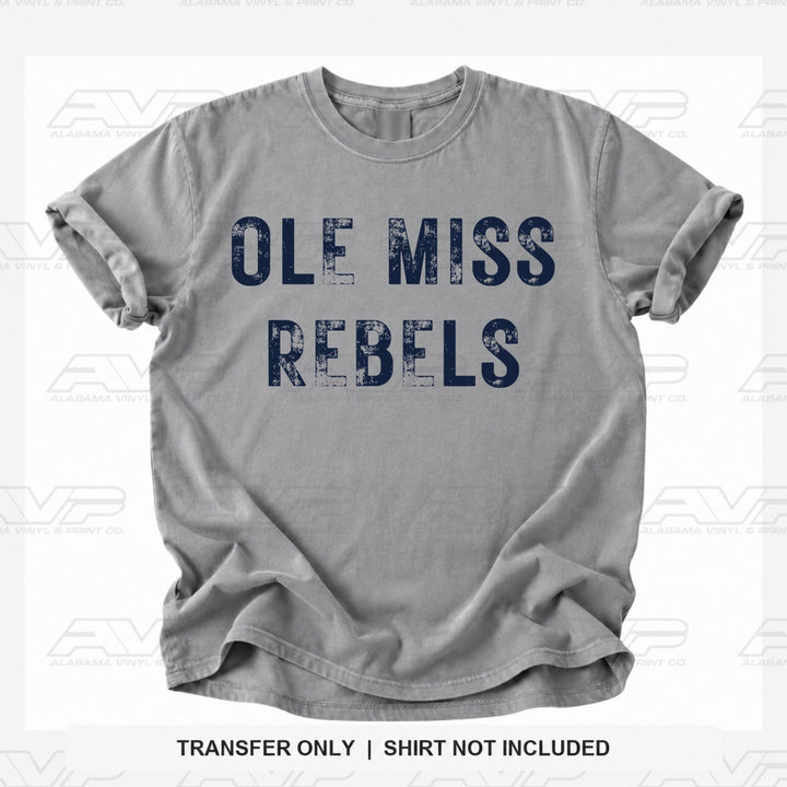 Ole Miss Rebels Alabama Vinyl