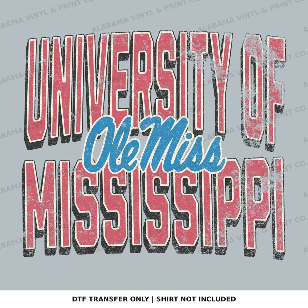 Ole Miss University of Mississippi Alabama Vinyl