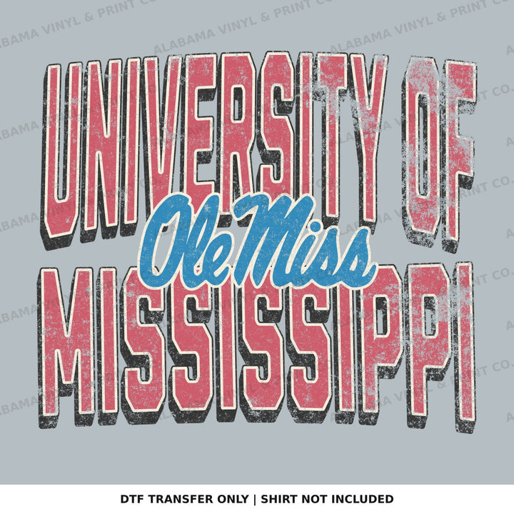 Ole Miss University of Mississippi Alabama Vinyl