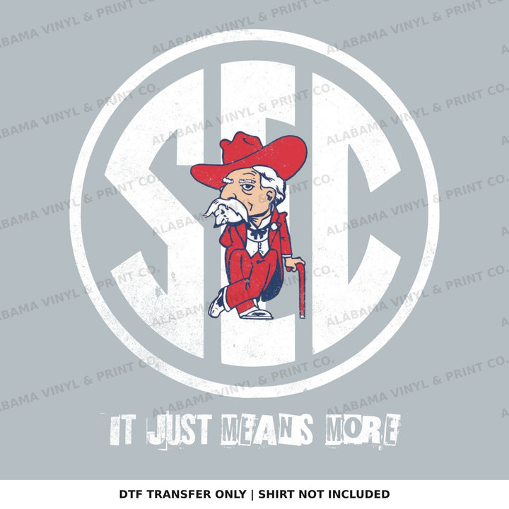 Ole Miss SEC REBELS Alabama Vinyl